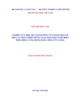 Nghiên cứu hiệu quả giảm sóng của hàng rào gỗ phục vụ phát triển rừng ngập mặn bảo vệ bờ biển phía Đông vùng Đồng bằng sông cửu long