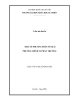 01050005817 noi dung một số phương pháp số giải phương trình vi phân thường