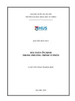 01050005846 tom tat bài toán Ổn Định trong phương trình vi phân