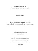 01050005813 tom tat nguyên lý dirichlet và một số bài toán Áp dụng qua các kỳ thi olympic