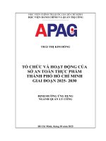 Tổ chức và hoạt Động của sở an toàn thực phẩm thành phố hồ chí minh giai Đoạn 2025  2030