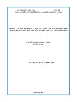 Tóm tat nghiên cứu Đặc Điểm dịch tễ học tật khúc xạ Ở học sinh tiểu học tỉnh quảng nam và hiệu quả một số biện pháp can thiệp hạn chế tiến triển cận thị (2023   2025)