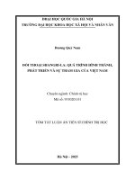 Tóm tắt Đối thoại shangri la quá trình hình thành, phát triển và sự tham gia của việt nam