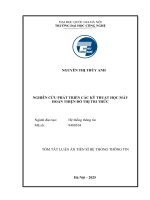 00050014549Tt nghiên cứu phát triển các kỹ thuật học máy hoàn thiện Đồ thị tri thức