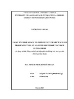 04051002196 using english songs to improve students’english pronunciation at a lower secondary school in thai binh