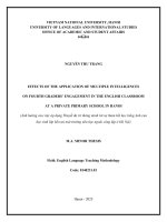 04051002197 effects of the application of multiple intelligences on fourth graders’engagement in the english classroom at a private primary school in hanoi