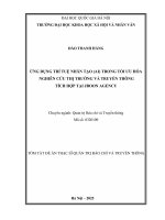 02050008007 tom tat Ứng dụng trí tuệ nhân tạo (ai) trong tối Ưu hoá nghiên cứu thị trường và truyền thông tích hợp tại jboon agency