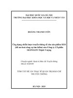 02050008006 tom tat Ứng dụng chiến lược truyền thông số cho sản phẩm seo (tối Ưu hoá công cụ tìm kiếm) của công ty cổ phần seongon thịnh vượng