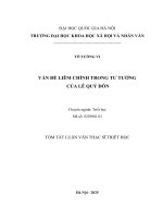 02050007975 tom tat vấn Đề liêm chính trong tư tưởng của lê quý Đôn