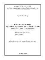 02050008005 tom tat giáo dục tiếng nhật bậc trung học cơ sở tiếp cận từ góc Độ hành vi và tâm lý người học
