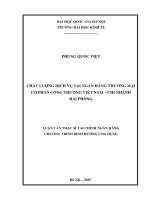 00050014273 nội dung chất lượng dịch vụ tại ngân hàng thương mại cổ phần công thương việt nam  chi nhánh hải phòng