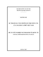 00050014269 nội dung sự tham gia vào chuỗi giá trị toàn cầu của ngành cà phê việt nam