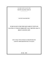 00050014266 nội dung Áp dụng quản trị tinh gọn made in vietnam tại công ty trách nhiệm hữu hạn thương mại và dịch vụ hương sơn
