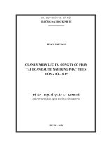 00050014274 nội dung quản lý nhân lực tại công ty cp tập Đoàn Đầu tư xây dựng phát triển Đông Đô – bqp
