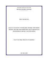 05050006410 quản lý xây dựng văn hóa Đọc cho học sinh trong trường tiểu học phan Đình giót, quận thanh xuân, thành phố hà nội dựa vào cộng Đồng