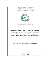 00050014379 Nội Dung Kết Quả Phẫu Thuật Nội Soi Hỗ Trợ Nối Niệu Quản – Niệu Quản Ở Trẻ Em Mắc Thận Niệu Quản Đôi Hoàn Toàn.pdf