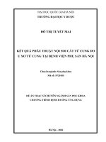 00050014373 Nội Dung Kết Quả Phẫu Thuật Nội Soi Cắt Tử Cung Do U Xơ Tử Cung Tại Bệnh Viện Phụ Sản Hà Nội .Pdf