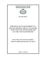 00050014371 Nội Dung Tình Trạng Di Căn Hạch Nhóm Vi Và Kết Quả Sớm Phẫu Thuật Cắt Toàn Bộ Tuyến Giáp, Nạo Vét Hạch Điều Trị Ung Thư Tuyến Giáp Thể Nhú .Pdf
