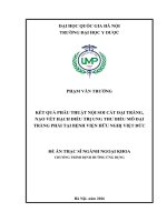 00050014363 Nội Dung Kết Quả Phẫu Thuật Nội Soi Cắt Đại Tràng, Nạo Vét Hạch Điều Trị Ung Thư Biểu Mô Đại Tràng Phải Tại Bệnh Viện Hữu Nghị Việt Đức.pdf