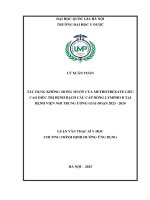 00050014330 Nội Dung Tác Dụng Không Mong Muốn Của Methotrexate Liều Cao Điều Trị Bệnh Bạch Cầu Cấp Dòng Lympho B Tại Bệnh Viện Nhi Trung Ương Giai Đoạn 2023 – 2024 .Pdf
