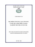 00050014369 Nội Dung Đặc Điểm Lâm Sàng, Cận Lâm Sàng Và Kết Quả Sinh Thiết Gai Rau Tại Bệnh Viện Phụ Sản Hà Nội .Pdf