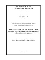 00051001029 research on customer satisfaction with vnpt’s internet service