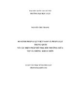 00050014209 so sánh pháp luật việt nam và pháp luật trung quốc về các biện pháp hỗ trợ, bồi thường giữa vợ và chồng khi ly hôn