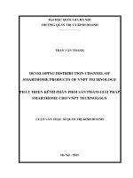 00051001025 developing distribution channel of smarthome prod ucts of vnpt technology