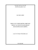 00050014211 pháp luật về bồi thượng thiệt hại trong vận chuyển hành khách bằng Đường hàng không