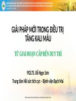 Điều trị tăng kali máu PGS.TS. Đỗ Ngọc Sơn