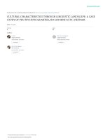 Khảo sát đặc trưng văn hoá qua cảnh quan ngôn ngữ tại Phú Mỹ Hưng, Thành phố Hồ Chí Minh