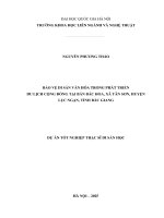 01050005827 bảo vệ di sản văn hóa trong phát triển du lịch cộng Đồng tại bản bắc hoa, xã tân sơn, huyện lục ngạn, tỉnh bắc giang