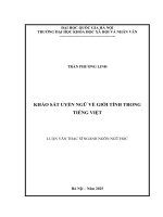 02050008017 noi dung khảo sát uyển ngữ về giới tính trong tiếng việt