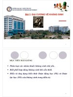 Đại cương kháng sinh phần II