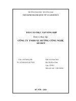Báo cáo thực tập khoa kinh tế và kinh doanh quốc tế tại công tytnhh xu hướng công nghệ số dgt