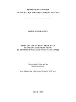 02050008016 tom tat hàm Ý quy Ước và hàm Ý phi quy Ước của nhân vật hề hoạn trong bộ ba chèo bài ca giữ nước của tào mạt