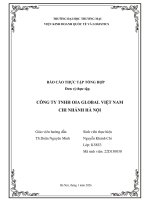 Báo cáo thực tập khoa kinh tế và kinh doanh quốc tế tại công ty tnhh oia global chi nhánh hà nội