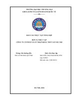 Báo cáo thực tập khoa kinh tế và kinh doanh quốc tế tại công ty cổ phần xuất nhập khẩu thủy sản hà nội