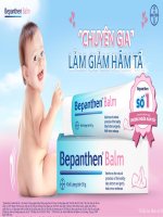 Bài giảng sản phẩm Điều trị hăm bepanthen balm   detailing