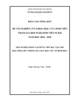 Đề tài nghiên cứu khoa học: Một số biện pháp tạo hứng thú học tập cho học sinh lớp 5 thông qua dạy học yếu tố hình học