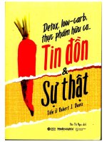 Detox, low carb, thực phẩm hữu cơ tin Đồn và sự thật
