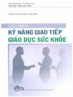 Giáo trình kỹ năng giao tiếp giáo dục sức khỏe lc 02933