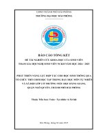 Đề tài nghiên cứu khoa học: Phát triển năng lực hợp tác cho học sinh thông qua tổ chức trò chơi học tập trong dạy học môn Tự nhiên và xã hội lớp 2 ở Trường Tiểu học Đằng Giang, quận Ngô Quyền, thành phố Hải Phòng