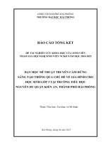 Đề tài nghiên cứu khoa học: Dạy học Mĩ thuật truyền cảm hứng sáng tạo thông qua chủ đề về Gia đình cho học sinh lớp 3 tại Trường Tiểu học Nguyễn Du quận Kiến An, thành phố Hải Phòng