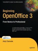 Beginning openoffice 3