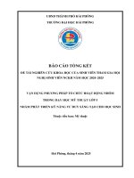 Đề tài nghiên cứu khoa học: Vận dụng phương pháp tổ chức hoạt động nhóm trong dạy học Mĩ thuật lớp 5 nhằm phát triển kỹ năng tư duy sáng tạo cho học sinh