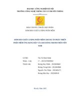 Đảm bảo chất lượng phần mềm cho dự Án phát triển phần mềm Ứng dụng Đặt và giao hàng nhanh trên nền web