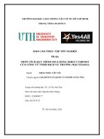 Báo cáo thực tập tốt nghiệp Đề tài phân tích quy trình mua hàng direct import của công ty tnhh dịch vụ thương mại yes4all