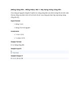 Bài tập có test Mảng cộng dồn, mảng hiệu, 2 con trỏ, sliding window