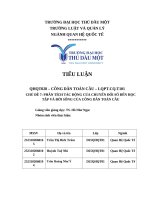 Chủ Đề 7 phân tích tác Động của chuyển Đổi số Đến học tập và Đời sống của công dân toàn cầu